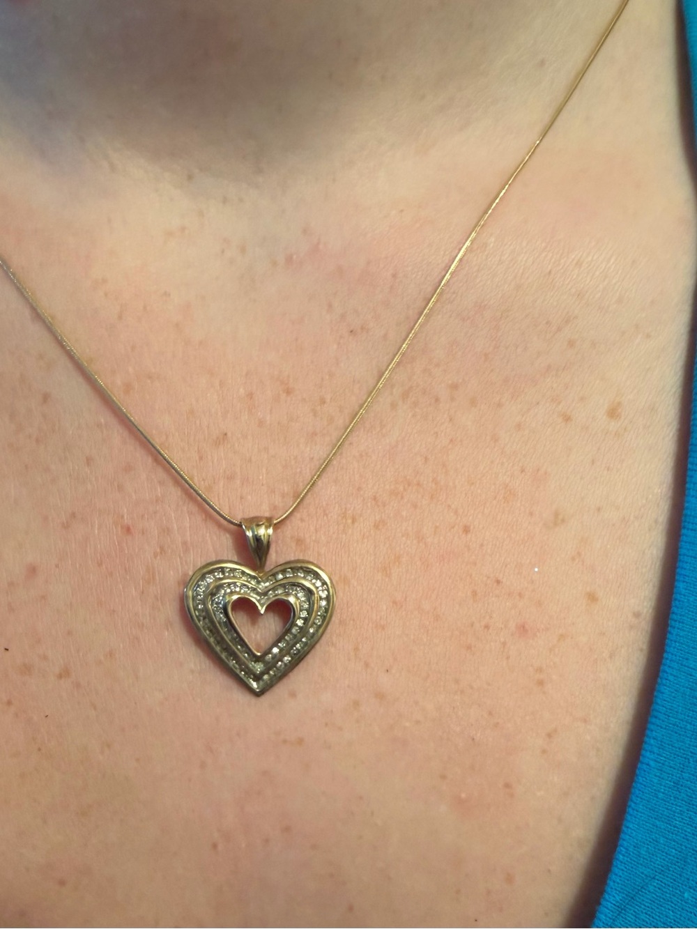 Diamond Hear Pendant. Chain not included.